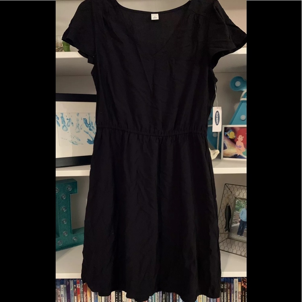 Old Navy v neck rayon dress -medium NWT